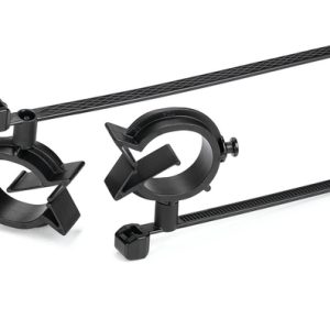 Fixing tie with pipe/tube holder, outside serrated, ?2.0-35.0mm, black, 500pcs.