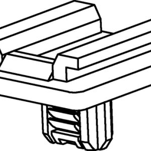 Connector clip, black, 1000pcs.