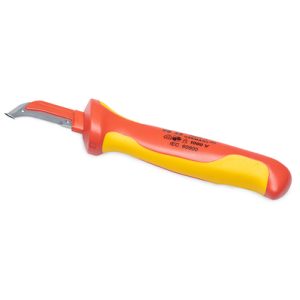 Sheath cutter with sliding guide.