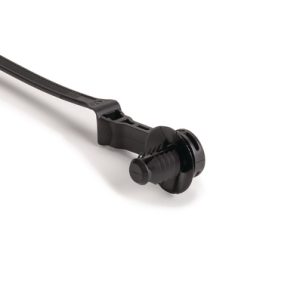 Fixing tie for hole (round), outside serrated, ⌀2.0-50.0mm, black, 3000