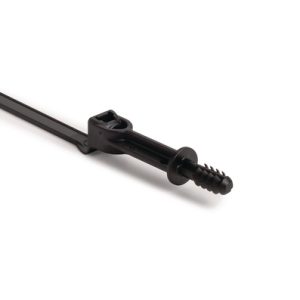 Fixing tie for hole (round), outside serrated, ⌀2.0-50.0mm, black, 2000pcs.