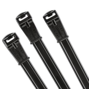 Cable tie not serrated vibration absorbing, 1000x8.0mm, ?300mm, black, 50pcs.