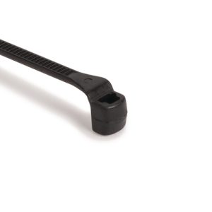 Cable tie outside serrated for narrow space, 263.7x3.6mm, ?1.8-75.2mm, black, 100pcs.