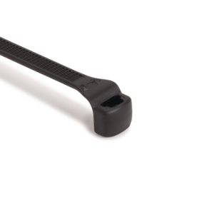 Cable tie outside serrated for narrow space, 194.6x4.8mm, ?4.0-51.0mm, black, 100pcs.