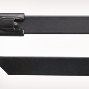 Stainless steel cable tie, 1000x12.0mm, black, 25pcs.