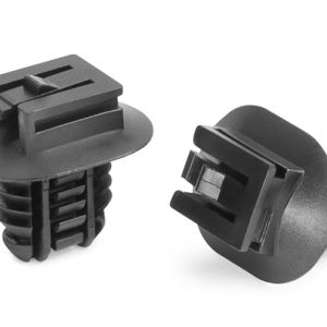 Connector clip for hole (oval), black, 500pcs.