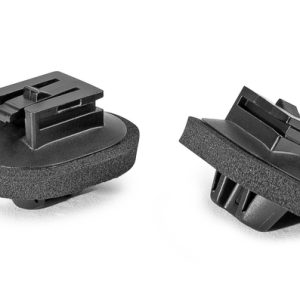Connector clip for hole (oval), black, 500pcs.