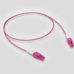 Uniboot Fibre Patchcord - Duplex LC-LC - A/B Crossover - Multimode OM4 - 1.8mm Magenta LSZH - 7mtr