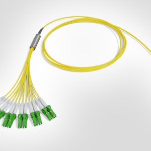MTP Fanout Cable - 1x Elite MTP(F) - 6x LC/APC Dpx - 12F Singlemode OS2 - Polarity A - B2ca Yellow LSZH - 25mtr