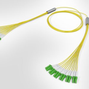 LC Fanout Cable - 6x LC/APC Dpx - 6x LC/APC Dpx - 12F Singlemode OS2 - Polarity A - B2ca Yellow LSZH - 8mtr