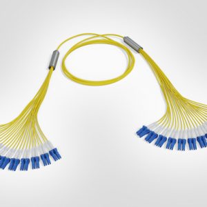 LC Fanout Cable - 12x LC Dpx - 12x LC Dpx - 24F Singlemode OS2 - Polarity A - B2ca Yellow LSZH - 30mtr