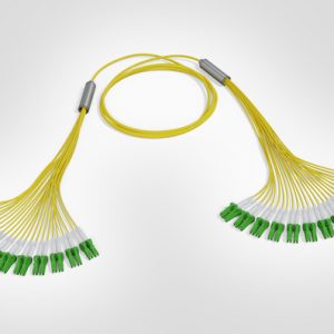 LC Fanout Cable - 12x LC/APC Dpx - 12x LC/APC Dpx - 24F Singlemode OS2 - Polarity A - B2ca Yellow LSZH - 110mtr