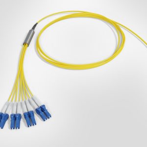 MTP Fanout Cable - 1x Elite MTP(F) - 4x LC Dpx - 8F Singlemode OS2 - Polarity A - B2ca Yellow LSZH - 30mtr