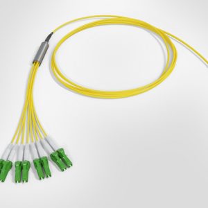 MTP Fanout Cable - 1x Elite MTP(F) - 4x LC/APC Dpx - 8F Singlemode OS2 - Polarity A - B2ca Yellow LSZH - 4mtr