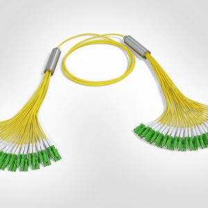 LC Fanout Cable - 24x LC/APC Dpx - 24x LC/APC Dpx - 48F Singlemode OS2 - Polarity A - B2ca Yellow LSZH - 9mtr