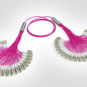 LC Fanout Cable - 48x LC Dpx - 48x LC Dpx - 96F Multimode OM4 - Polarity A - B2ca Magenta LSZH - 15mtr
