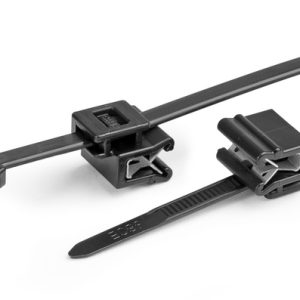 Fixing tie for edge, outside serrated, ?4.0-45.0mm, black, 500pcs.