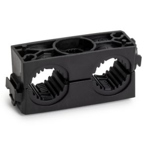 Cable clip for hole (round)/for stud, ⌀M8, Dmin=21.5mm, Dmax=22.5mm