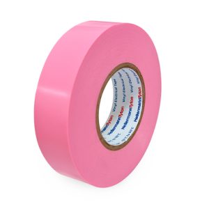 Electrical tape, L=20m, W=19mm, T=0.15mm, pink, 10 pcs.