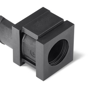 Cable entry system, Insert small, 21.1x21.1x20.0mm, ?14.0 - 15.0mm, black, 20pcs.