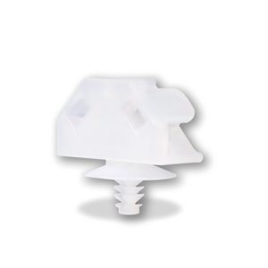 Cable tie mount for hole (round), Wmax=5mm, T=1.0-3.0mm, ?3.3 - 4.0 mm, M4 Screw, natural, 100pcs.