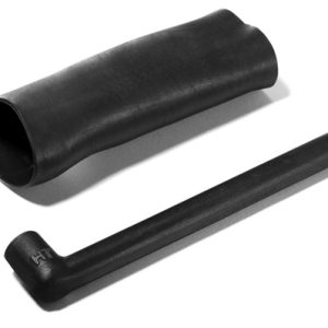 Low Profile Right Angle Boot with Adapter Lip black