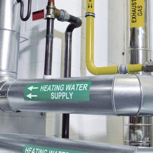Label, outdoor use/chemical resistance, black, thermal transfer print, 101.60mm, 50m