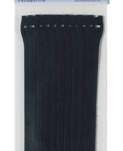 Hook and loop cable tie, 200x12.5mm, Dmax=60.0mm, black, 750pcs.