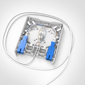FWO with 2 x SC SX PC Adaptors and 1 x 10m Bare End to 2 x SC/PC Connectors G657.B3 B2Ca pre-terminated cable (TIA Colour Code)