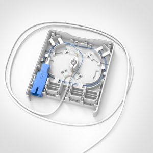 FWO with 1 x SC SX PC Adaptor and 1 x 10m Bare End to 1 x SC/PC Connector G657.B3 B2Ca pre-terminated cable (TIA Colour Code)