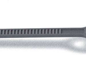 Cable tie outside serrated for narrow bundling, 150x3.3mm, ?35mm, grey, 100pcs.