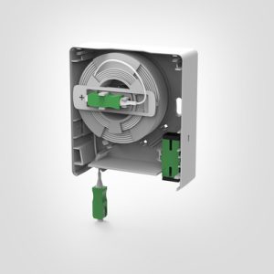 Faint Fibre Outlet (FFO) with Pre-terminated Fibre Spool