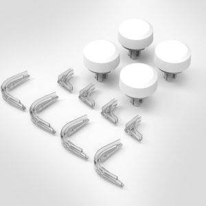 1.5mm Corner Bend Managers & Round Through the Wall Managers