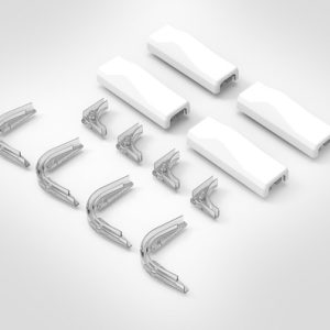 1.5mm Corner Bend Managers & Straight Through the Wall Managers
