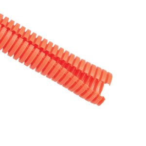 Corrugated tubing, nom?16.00mm, OD=21.26mm, ID=16.23mm, orange, 750ft
