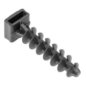 Cable tie mount for hole (round), Wmax=9.0mm, ?7.0 - 8.0 mm, black, 100pcs.