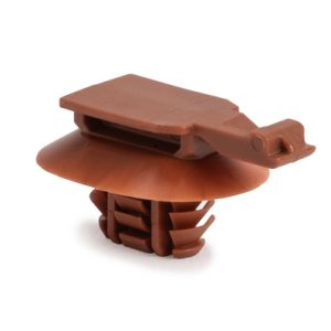 Connector clip for hole (oval), EWCAP-005-11, brown, 4000Bag