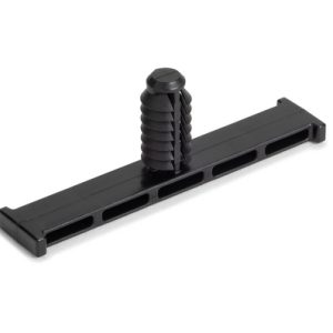 Bundling clip for hole (round), L=56.0mm, black, 2500pcs.