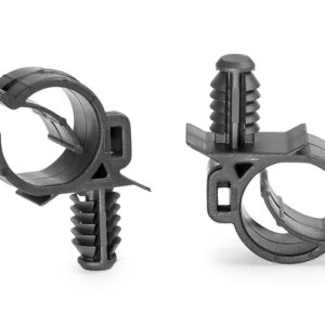 Cable clip for hole (hex)/for hole (round), T=0.5 - 3.5mm, ⌀6.35 mm (hexagonal)/M8 x 1.25 Threaded, Dmin=11.0mm, Dmax=15.0mm