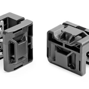 Cable tie mount for edge, T=10.0 - 12.0mm, black, 384pcs.