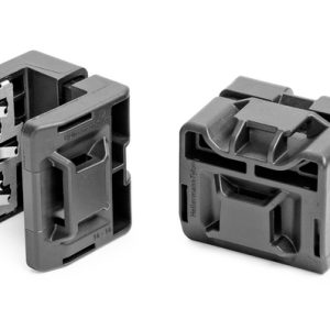 Cable tie mount for edge, T=14.0 - 16.0mm, black, 384pcs.