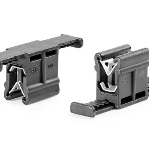 Bundling clip for edge, L=39.0mm, black/silver, 5000pcs.