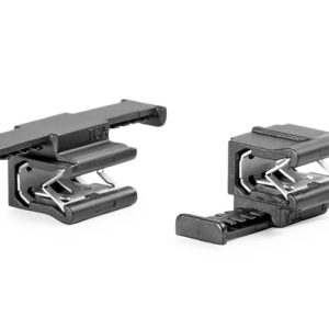 Bundling clip for edge, L=39.0mm, black/silver, 5000pcs.