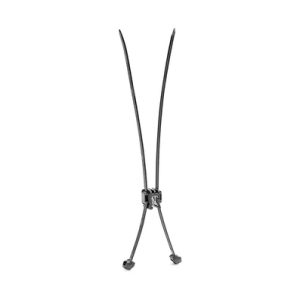 Fixing tie for edge, outside serrated, ⌀1.0-50.0mm, black/silver, 2500pcs.