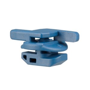 Aluminium frame mount, T=2.0 ? 2.2mm, blue, 100pcs.