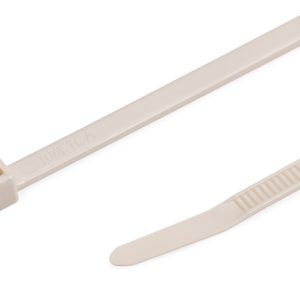 Cable tie inside serrated biodegradable, 205x4.7mm, ?1.5-55.0mm, beige, 100pcs.