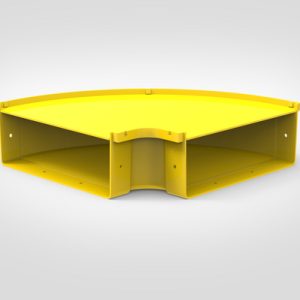 GigaDuct Elbow, Horizontal, 90?, 300mm, with Cover