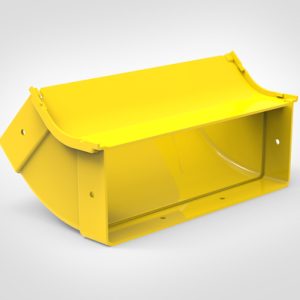 GigaDuct Elbow, Vertical Inside, 45?, 300mm, with Cover