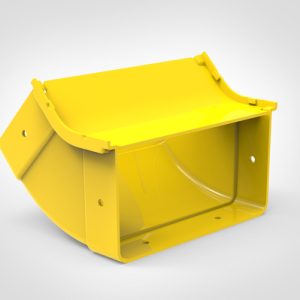 GigaDuct Elbow, Vertical Inside, 45?, 200mm, with Cover