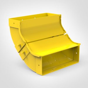 GigaDuct Elbow, Vertical Inside, 90?, with Cover